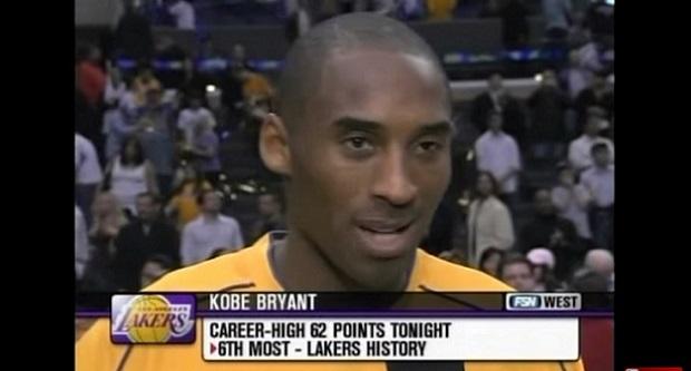 Kobe Bryant 62 points