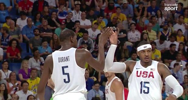 Kevin Durant - Carmelo Anthony - Team USA jeux olympiques