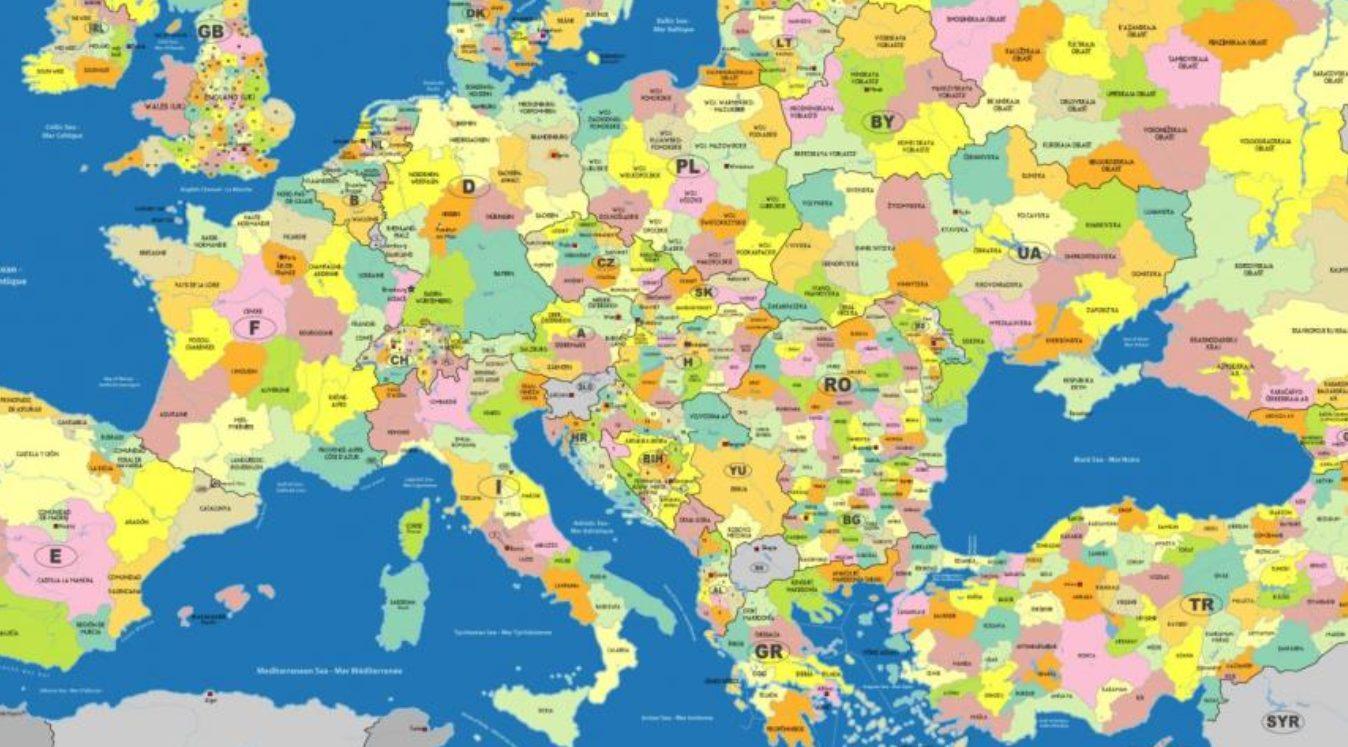 carte europe 22 février 2020