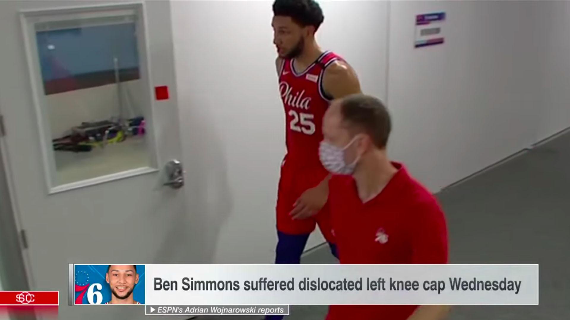 Ben Simmons blessé 7 aout 2020