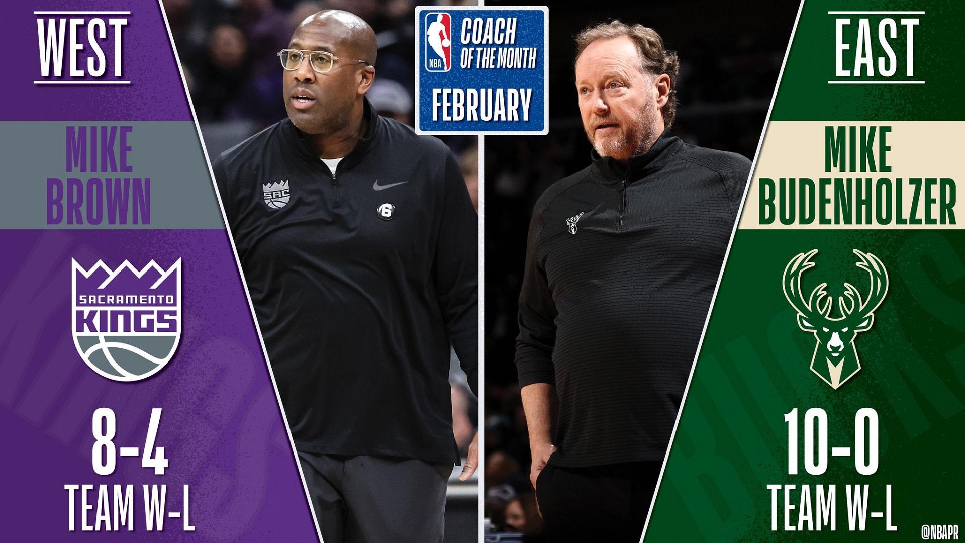 Coach du mois Mike Brown Mike Budenholzer 3 mars 2023