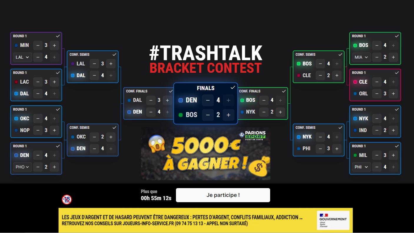 TrashTalk Bracket Contest