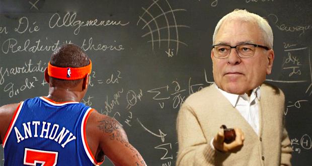 Phil Jackson et Carmelo Anthony