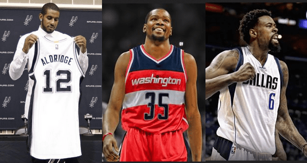 Durant, Aldridge, Jordan