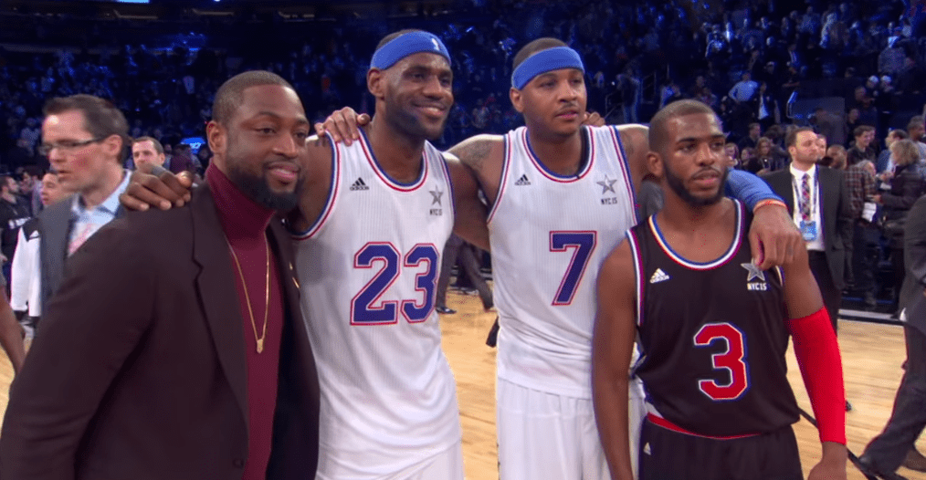 Chris Paul LeBron James banana boat