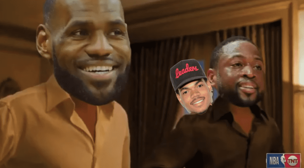 LeBron James Dwyane Wade Chance The Rapper