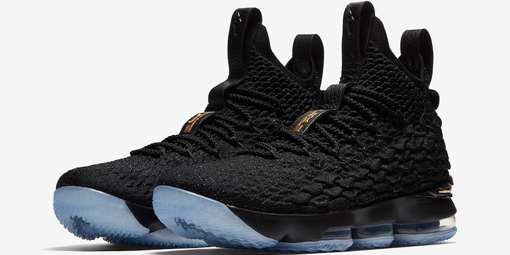 Nike LeBron 15 Black Metallic Gold
