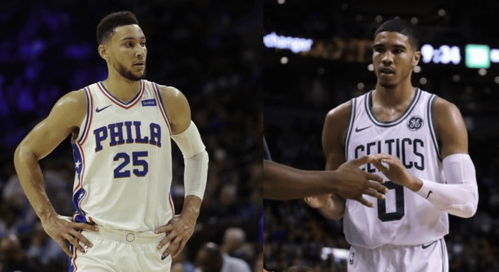 ben simmons jayson tatum celtics sixers
