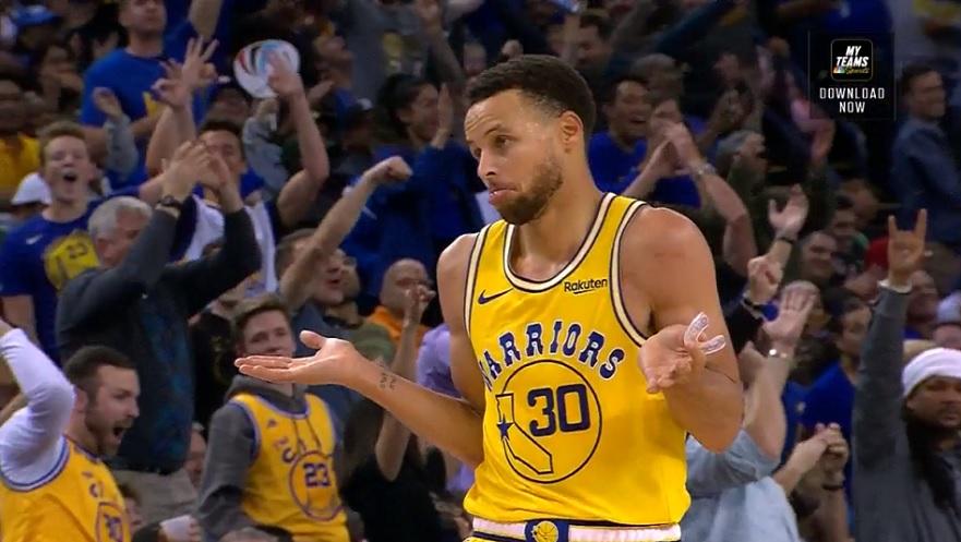 Stephen Curry shrug