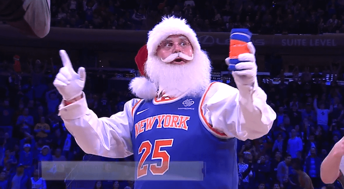knicks noël santa christmas