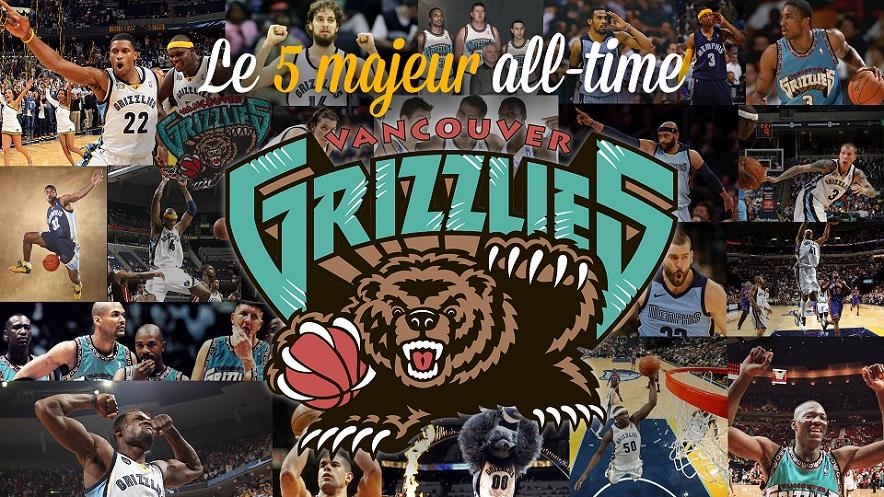 Grizzlies 5 majeur all-time