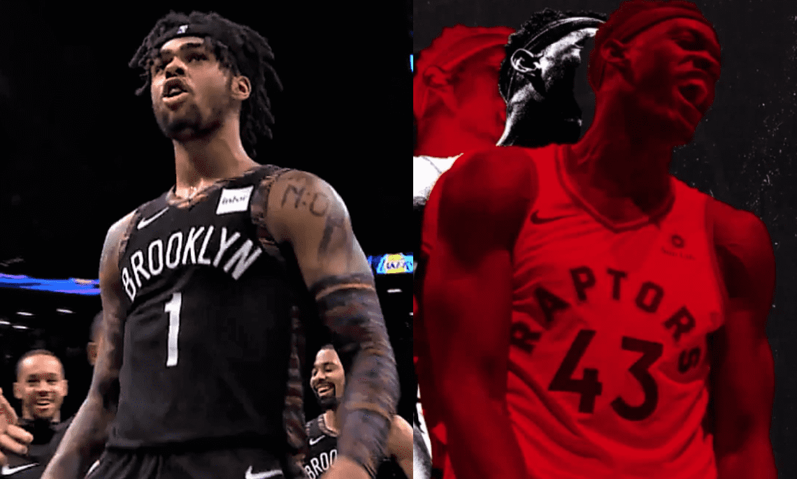 d'angelo russell pascal siakam nets raptors