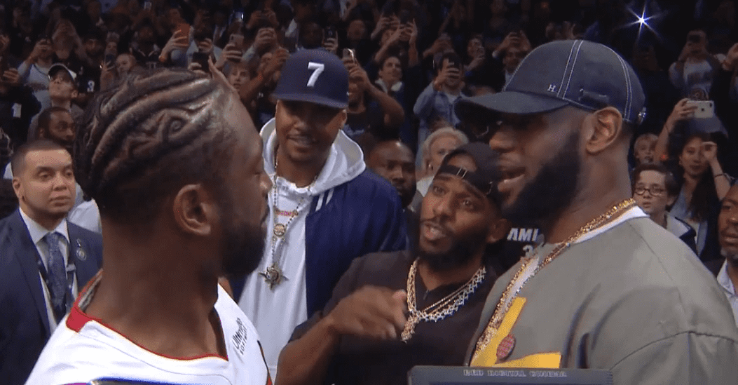 wade lebron chris paul melo banana boat