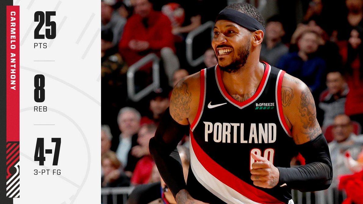 Carmelo Anthony 26 novembre