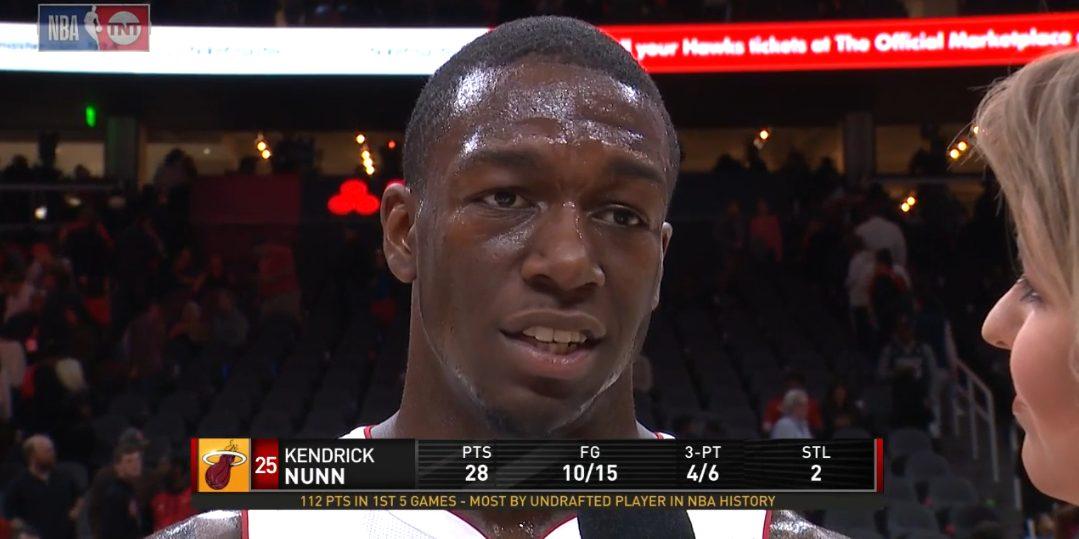 Kendrick Nunn 1 novembre