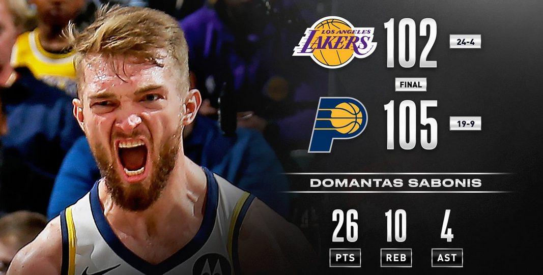 Domantas Sabonis 18 décembre
