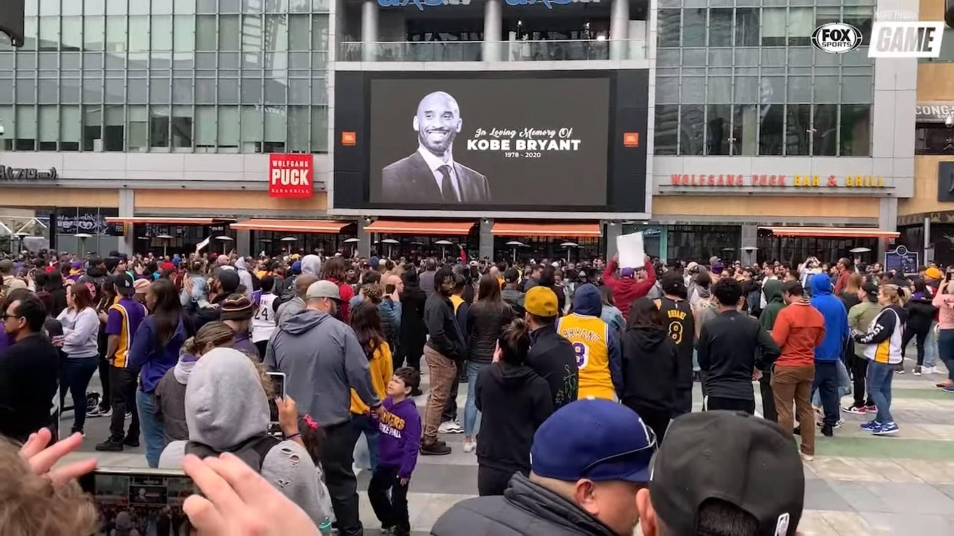 Fans Staples Center Kobe