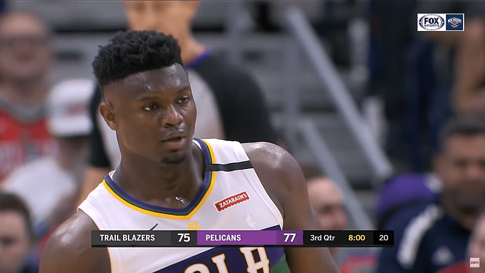 Zion Williamson 21 février 2020