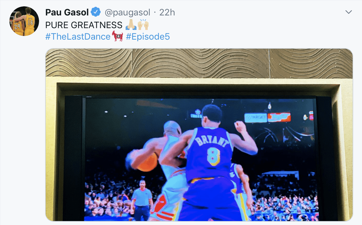 The Last Dance - Twitter - E5 et E6