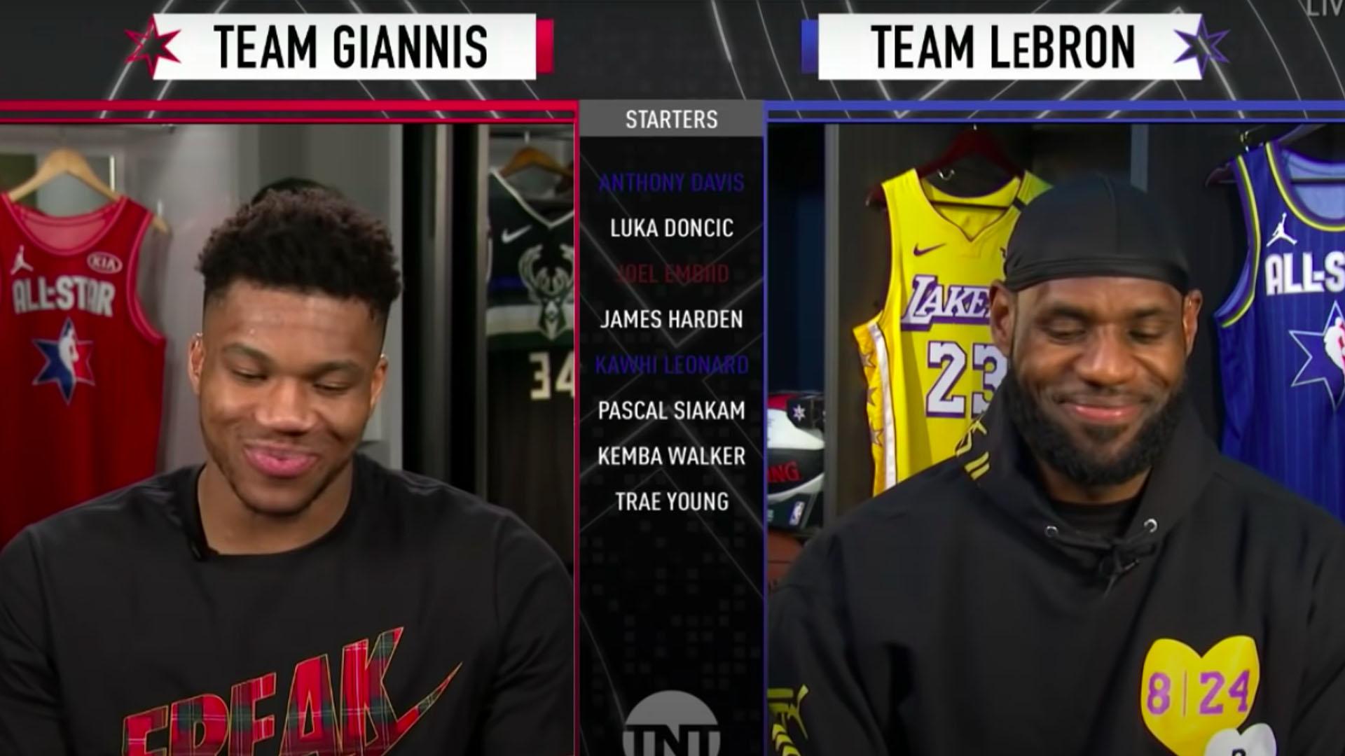 Giannis Antetokounmpo LeBron James trophées