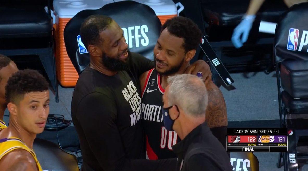 LeBron James Carmelo Anthony 30 août 2020