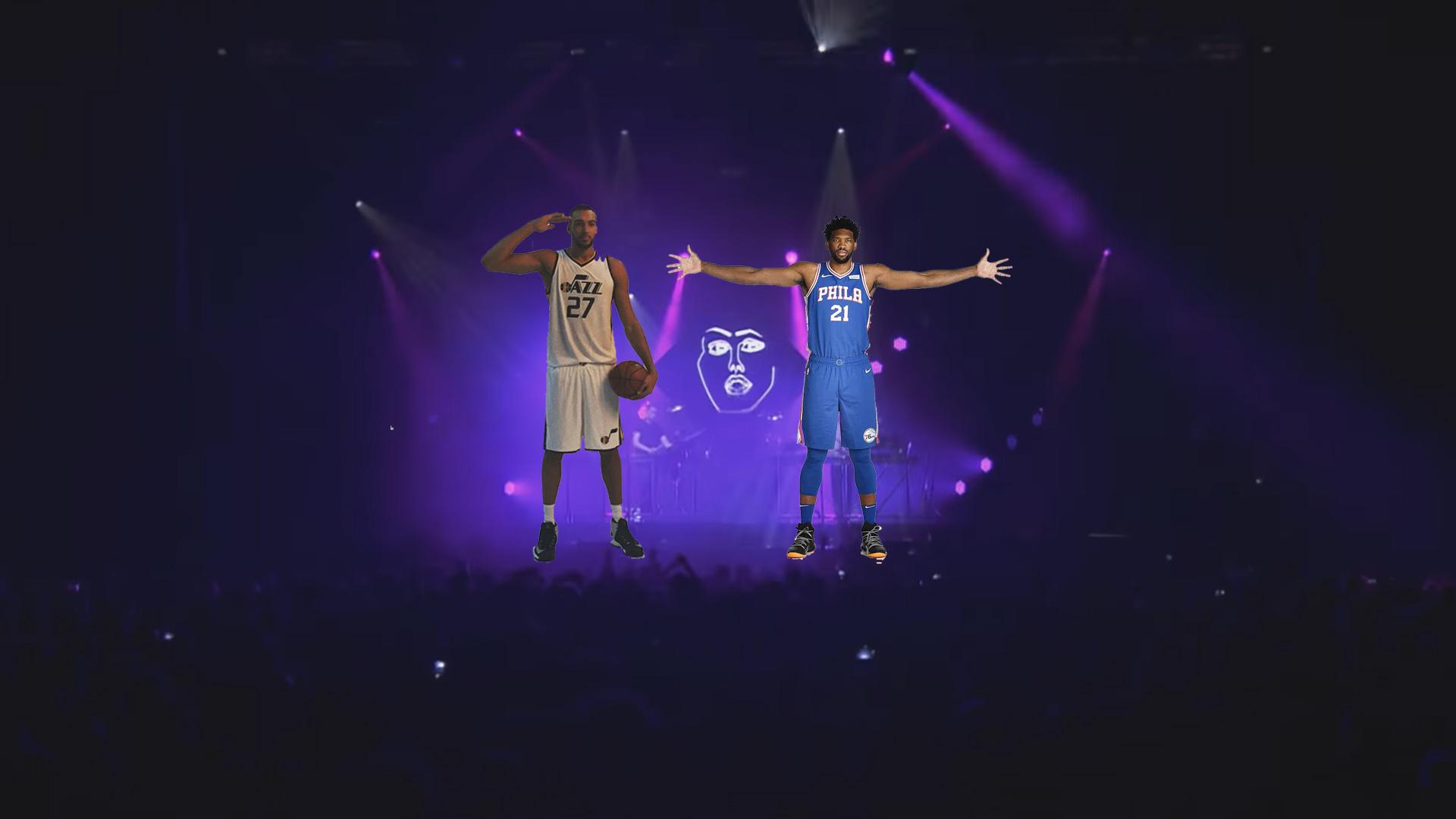 Joel Embiid Rudy Gobert 28 janvier 2021