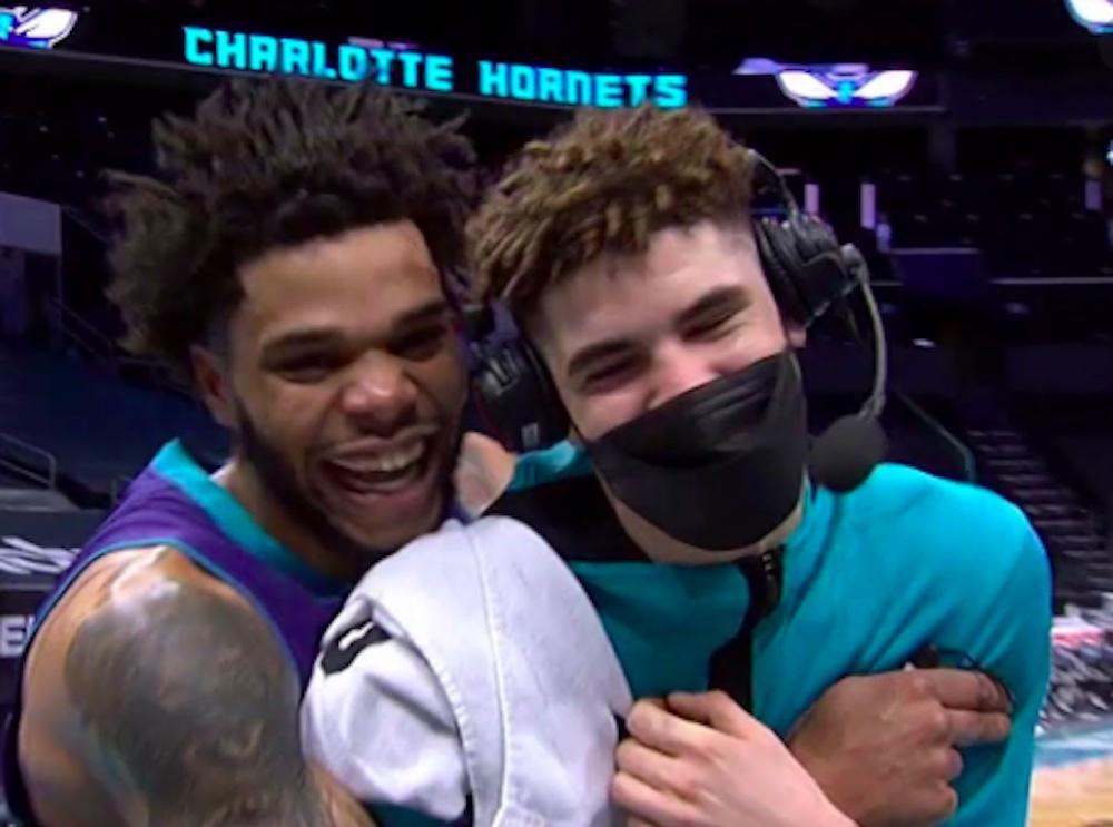 LaMelo Ball Miles Bridges (13 février 2021)