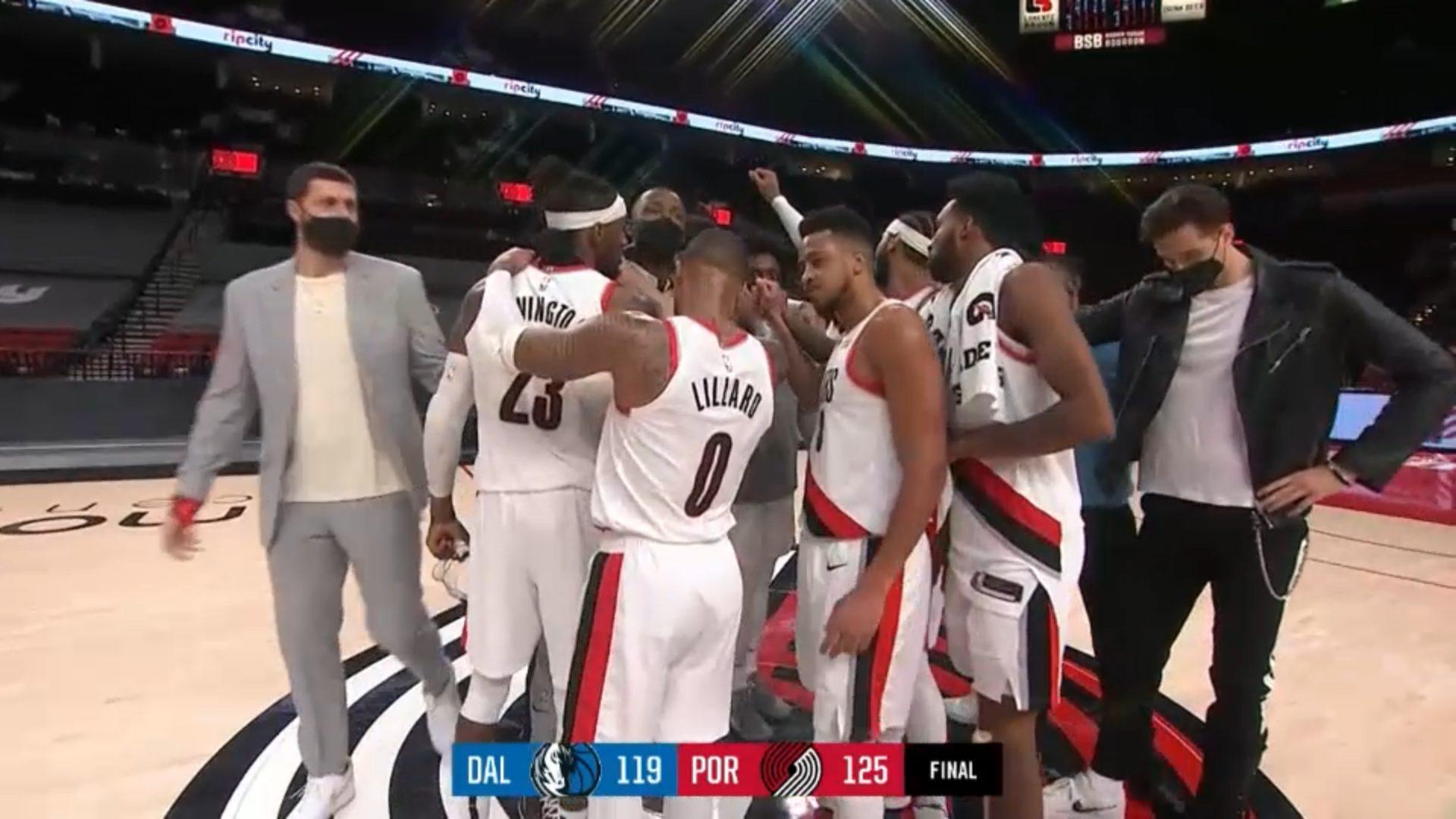 Portland Blazers Mavs 20 mars 2021