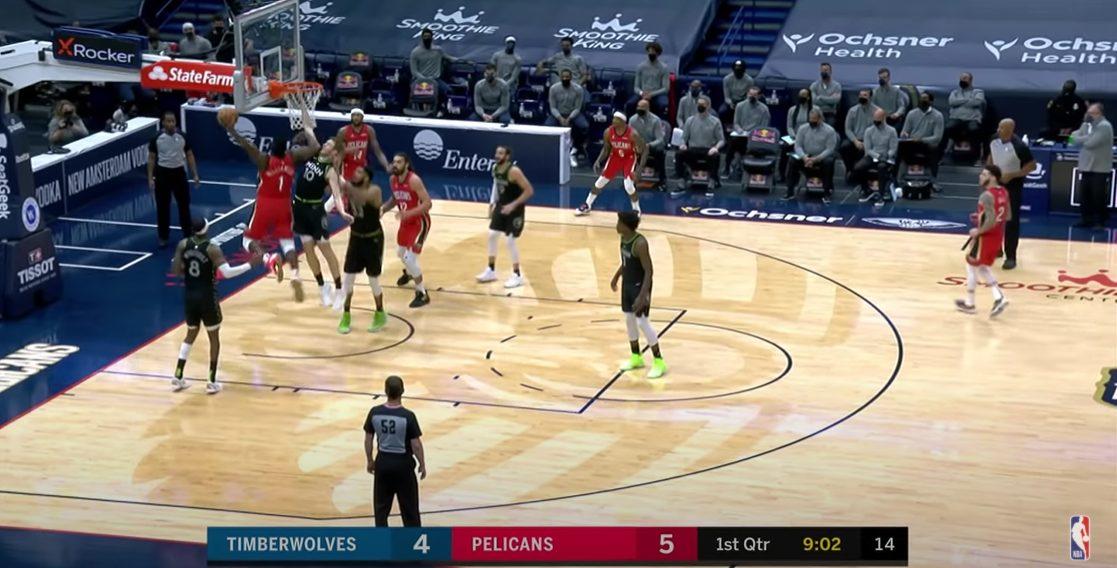 Zion Williamson 12 mars 2021