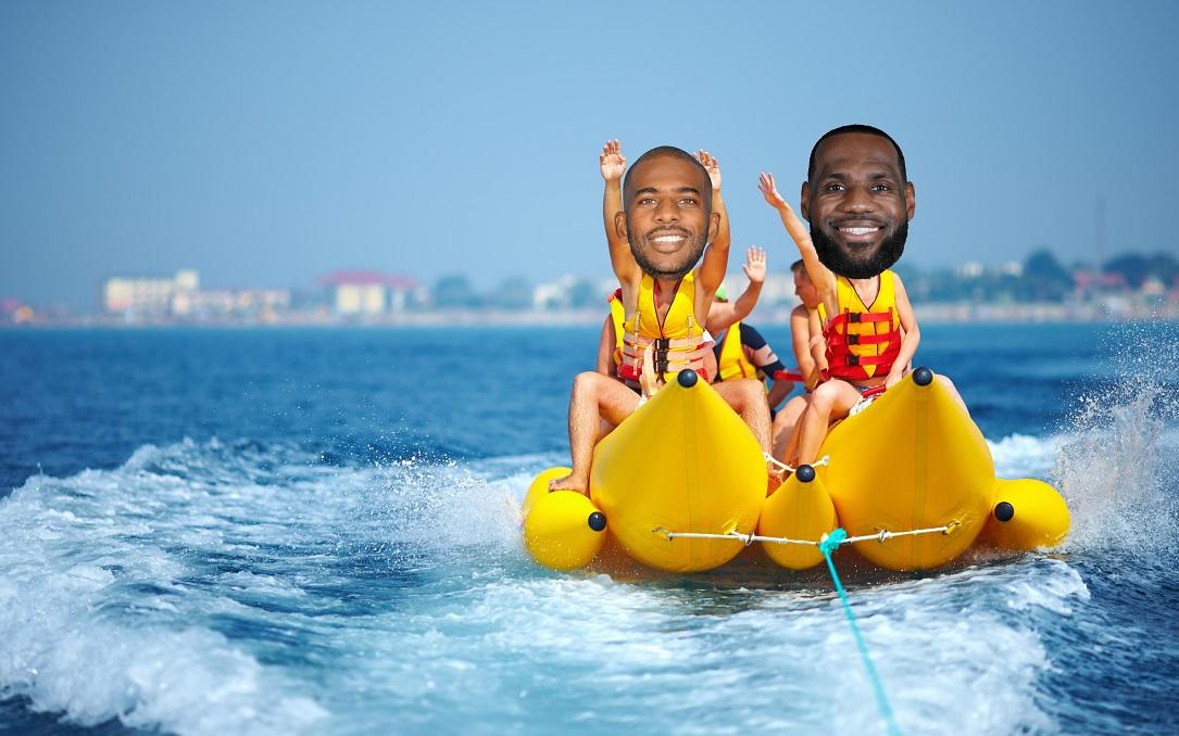Banana Boat Chris Paul LeBron James