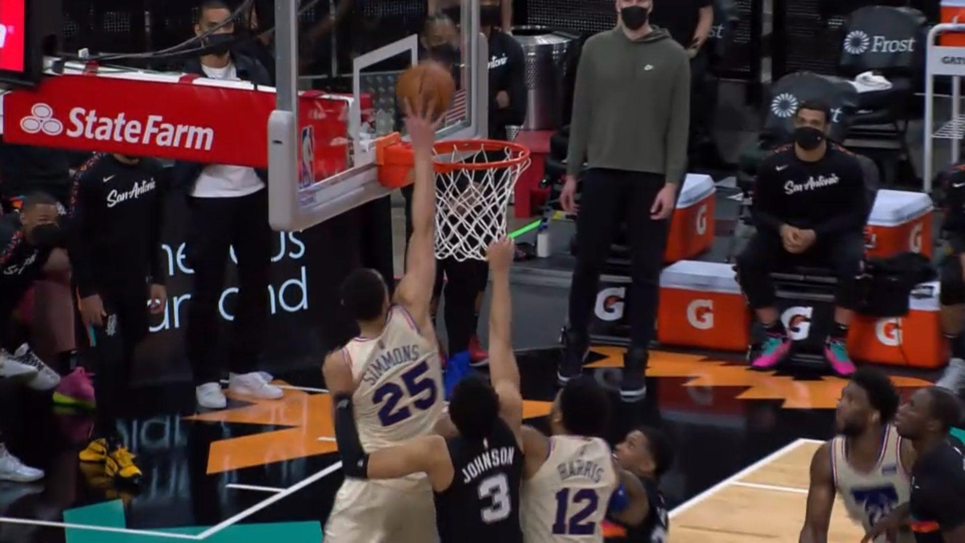 Ben Simmons Sixers Spurs 3 mai 2021