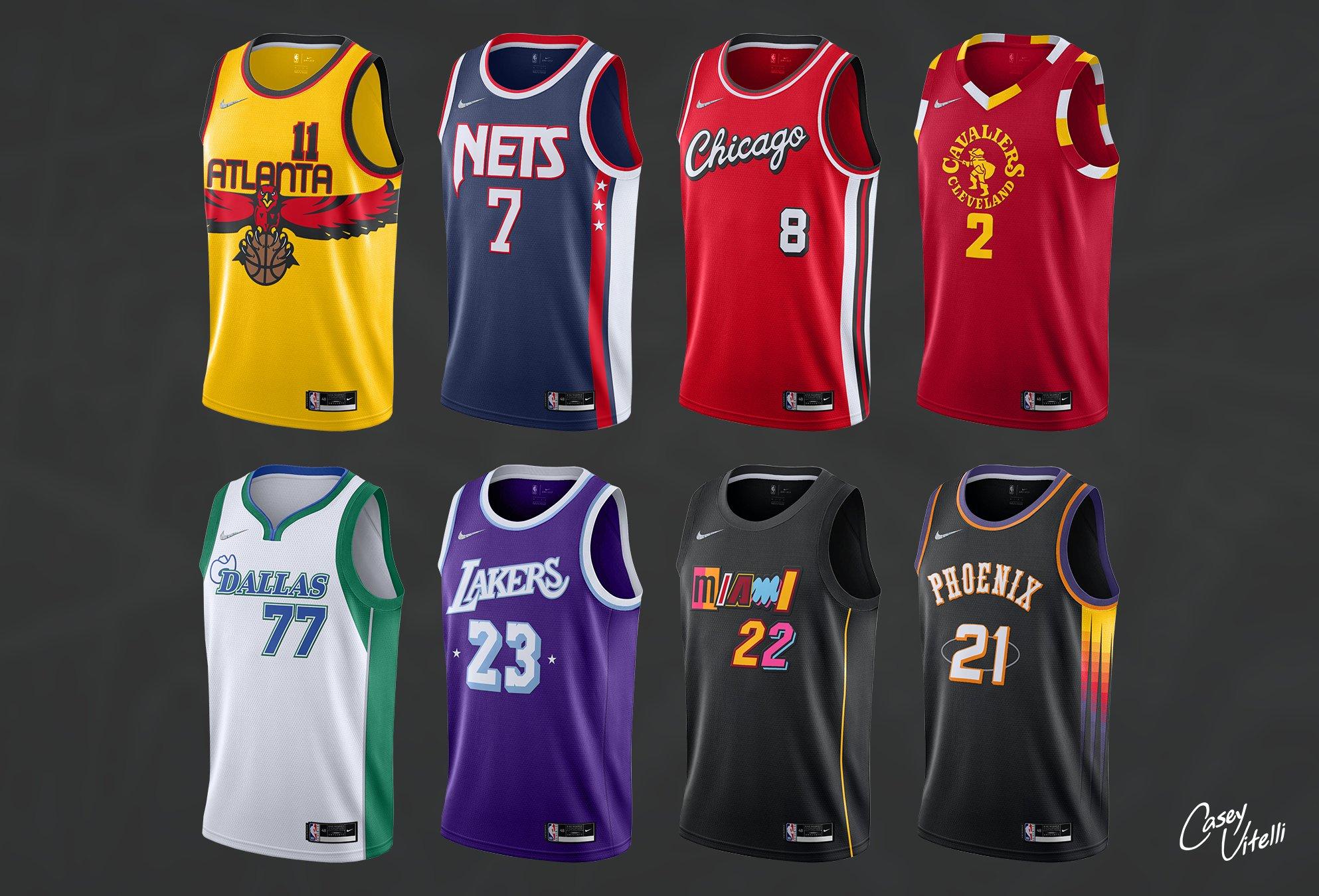 Maillots NBA 2023-2024, Maillots officiels des franchises NBA