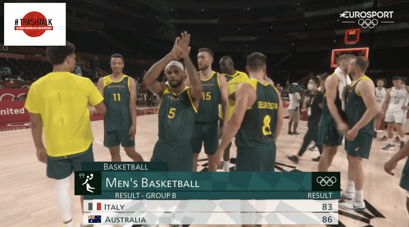 Italie Australie JO 28 juillet 2021