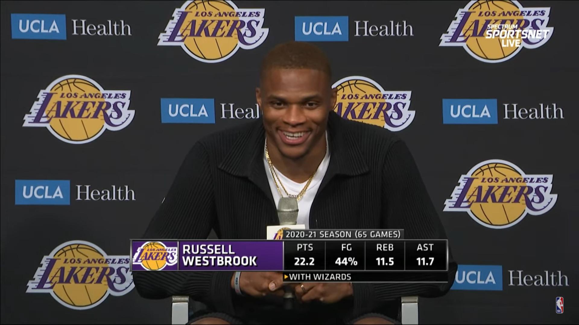 Russell Westbrook Lakers 11 août 2021