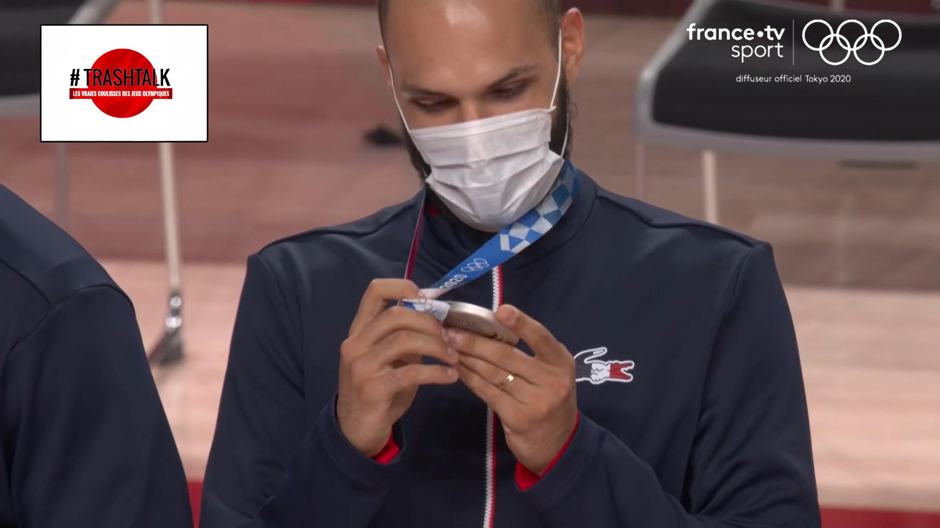 Evan Fournier Cérémonie médaille 7 août 2021