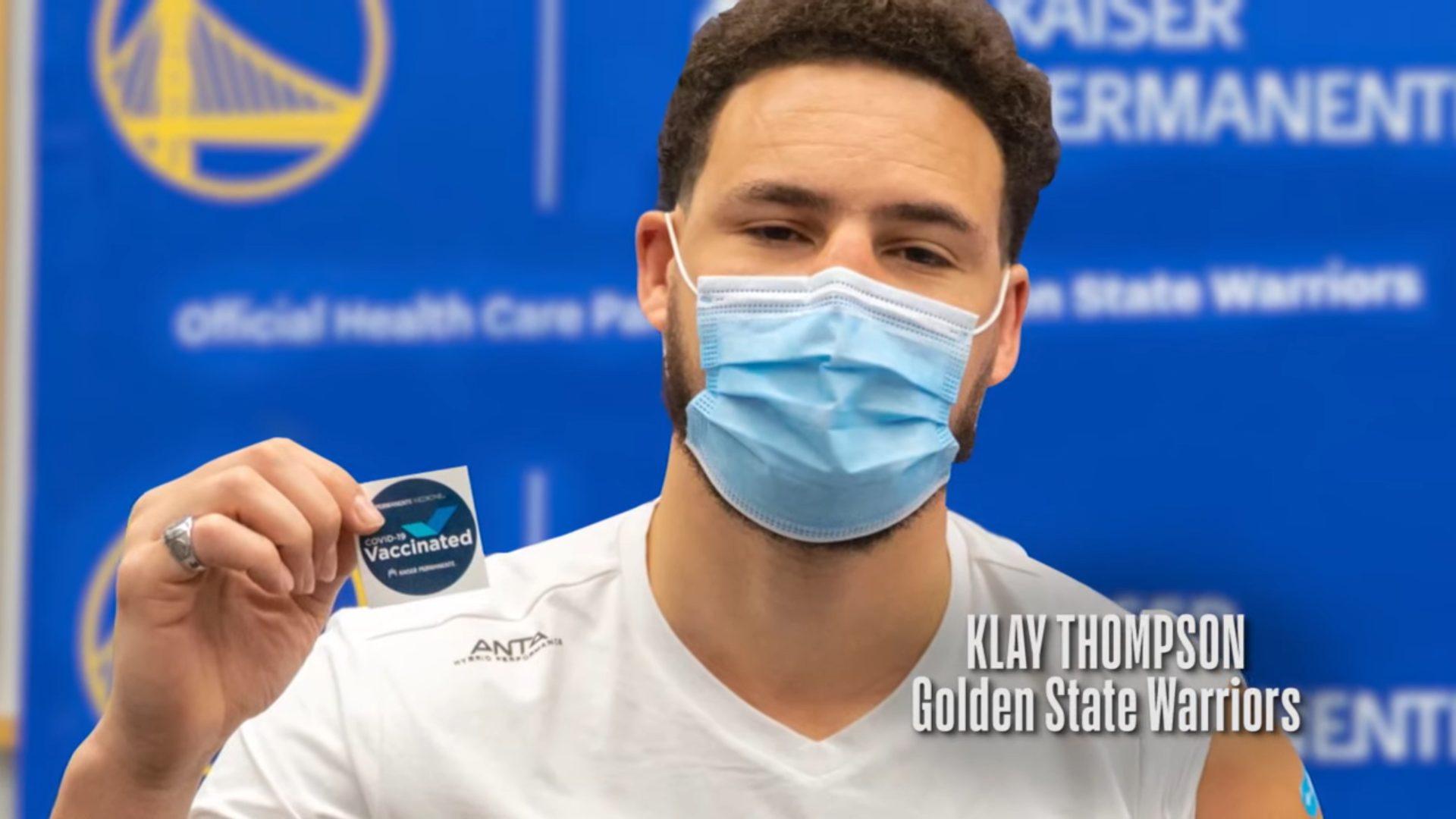 klay thompson vaccin