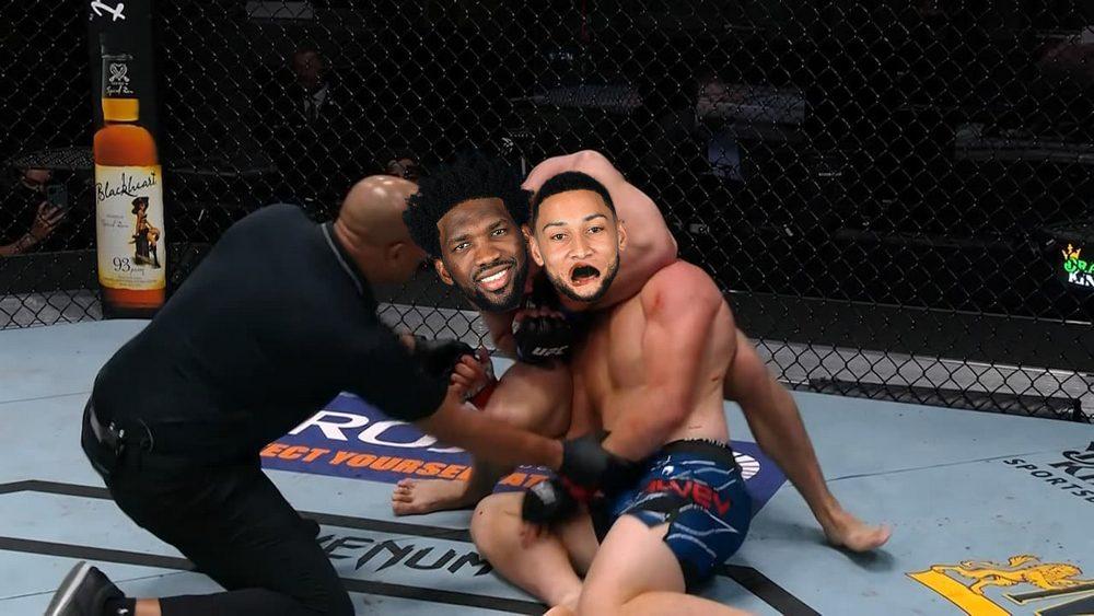 Ben Simmons et Joel Embiid