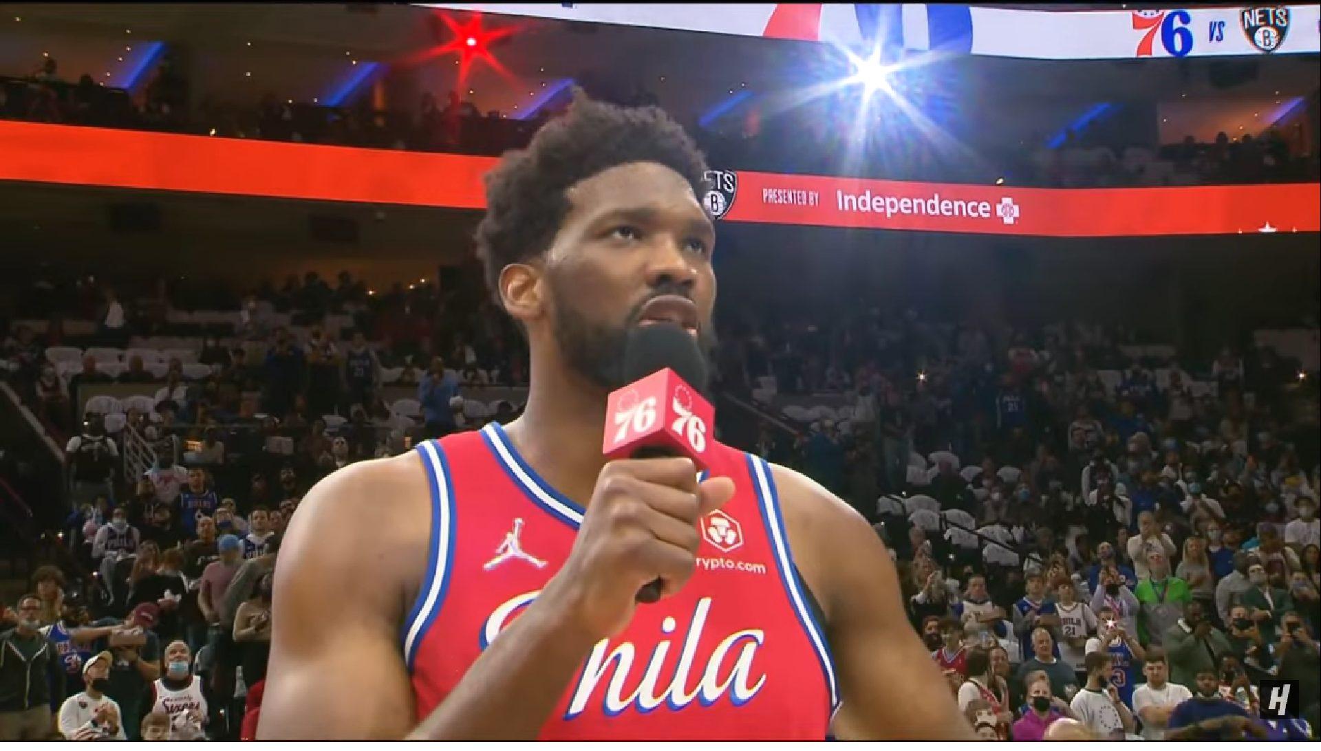Joel Embiid Sixers 23 octobre 2021