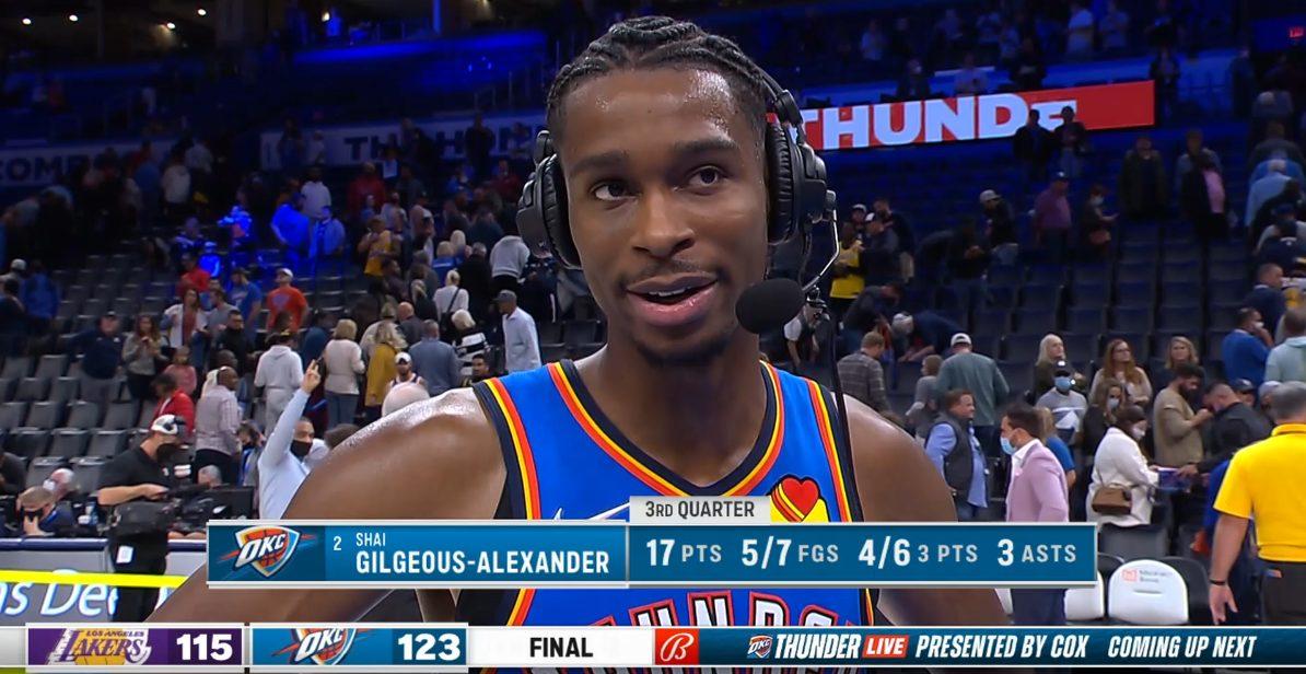 Shai Gilgeous-Alexander 28 octobre 2021