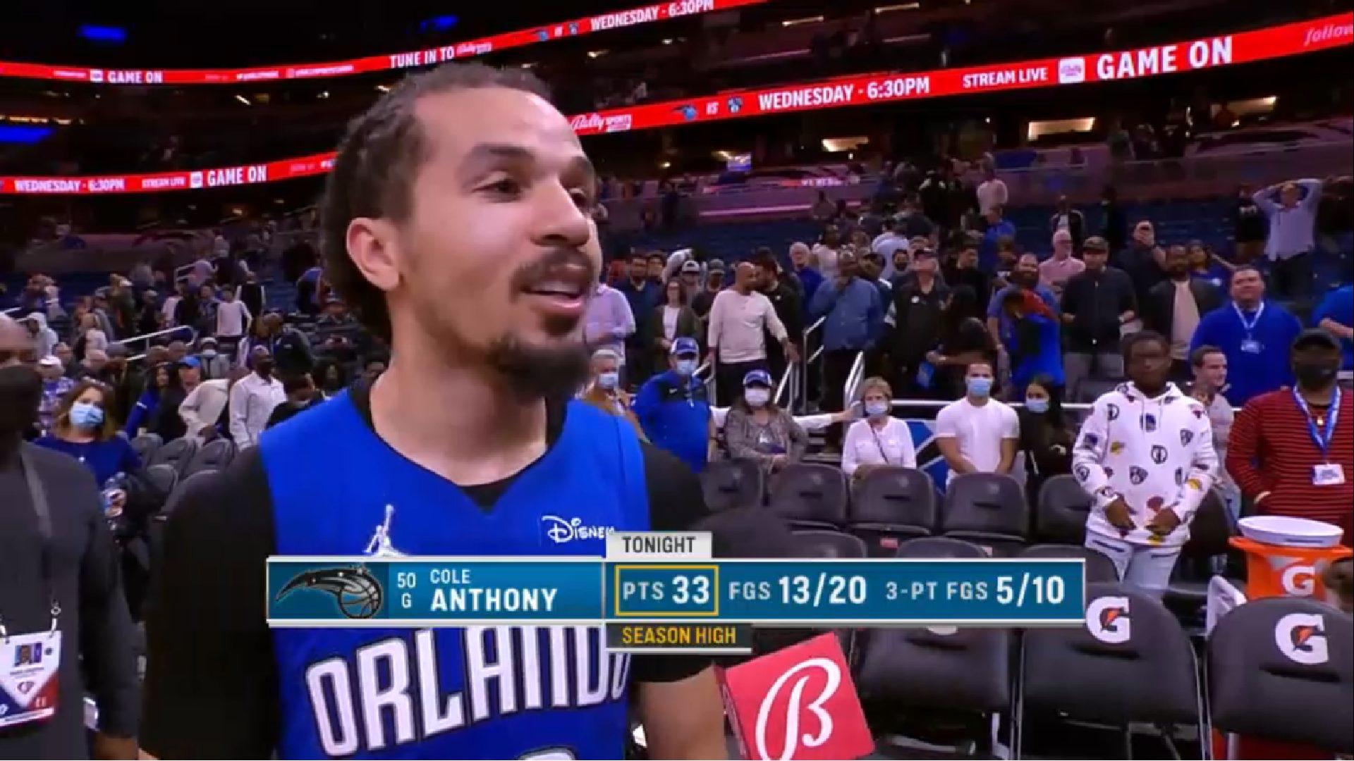 Cole Anthony Magic 8 novembre 2021