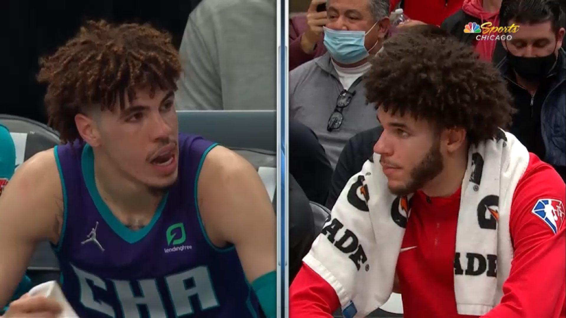 Lonzo Ball LaMelo Ball Bulls Hornets 30 novembre 2021