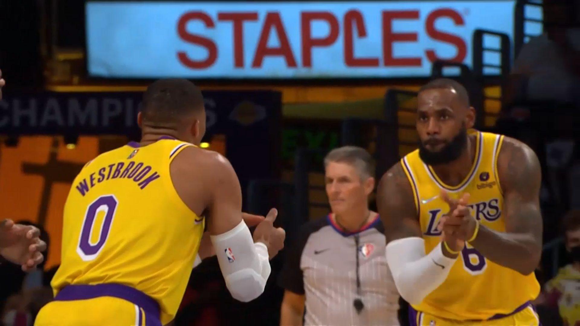 Westbrook LeBron James Lakers