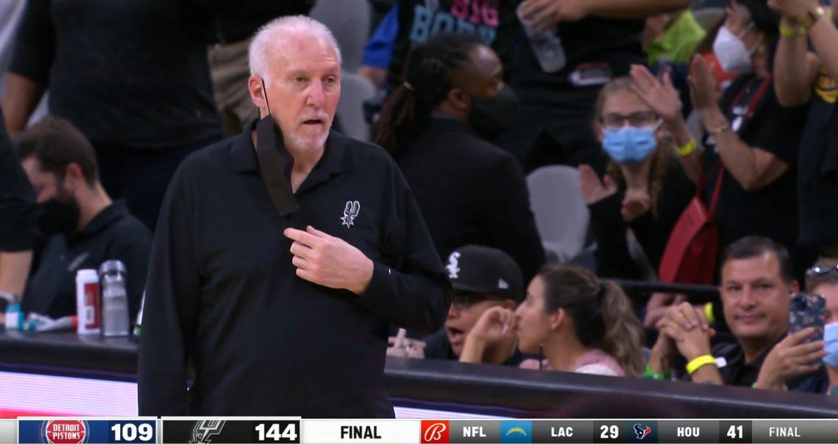 Gregg Popovich 27 décembre 2021