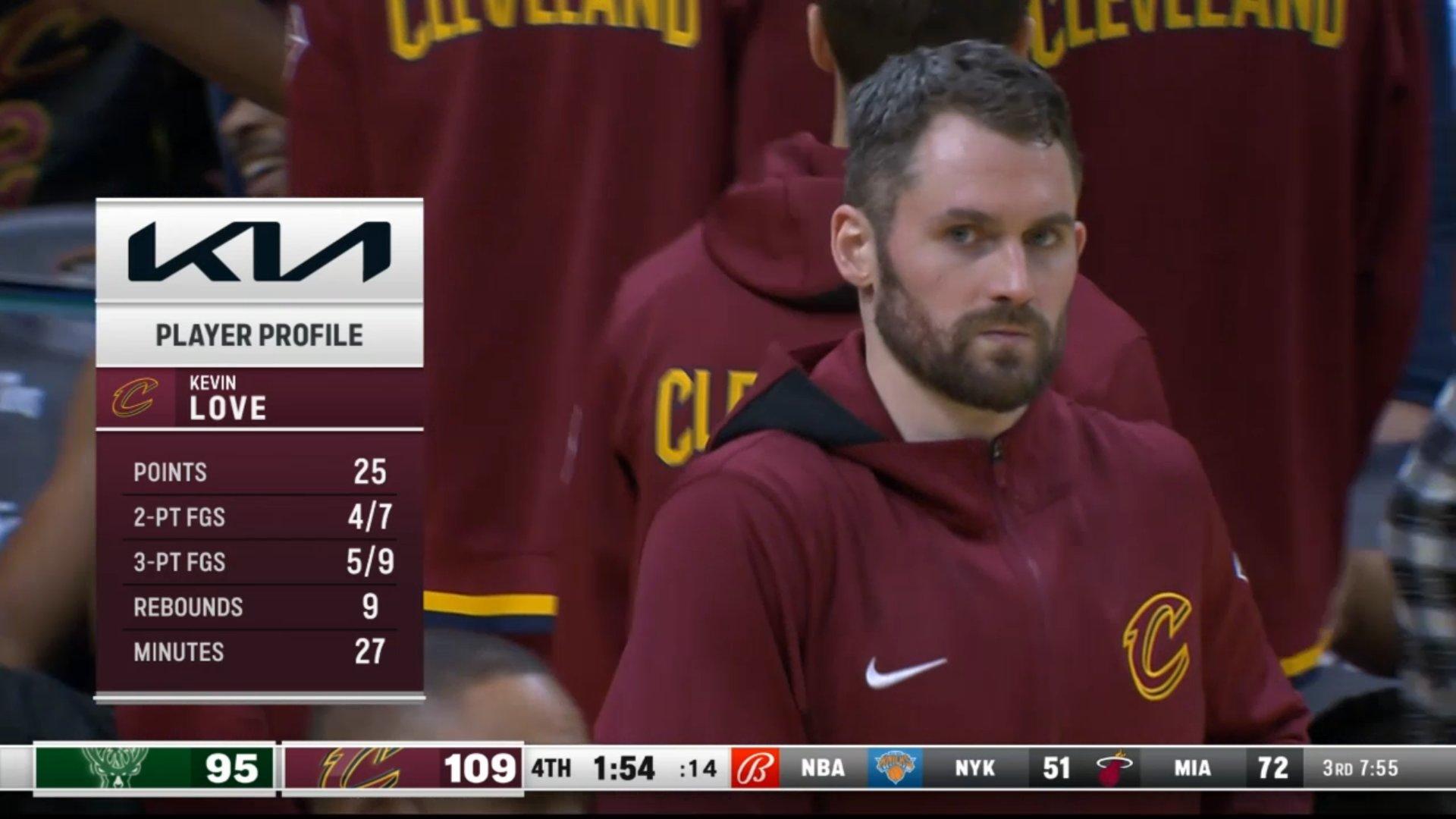 KEvin Love vs Bucks 27_01_2022