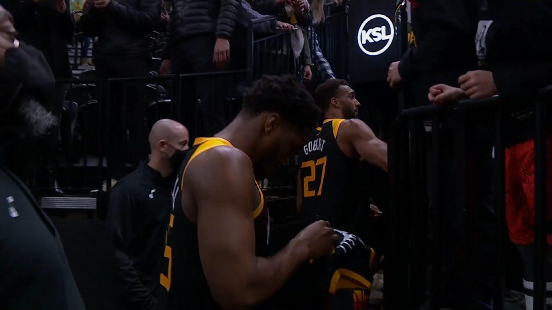 Donovan Mitchell Rudy Gobert 26 février 2022 Utah