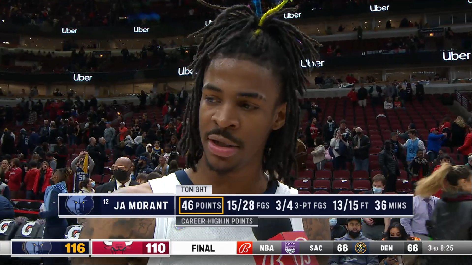 Ja Morant 27 février 2022 Grizzlies