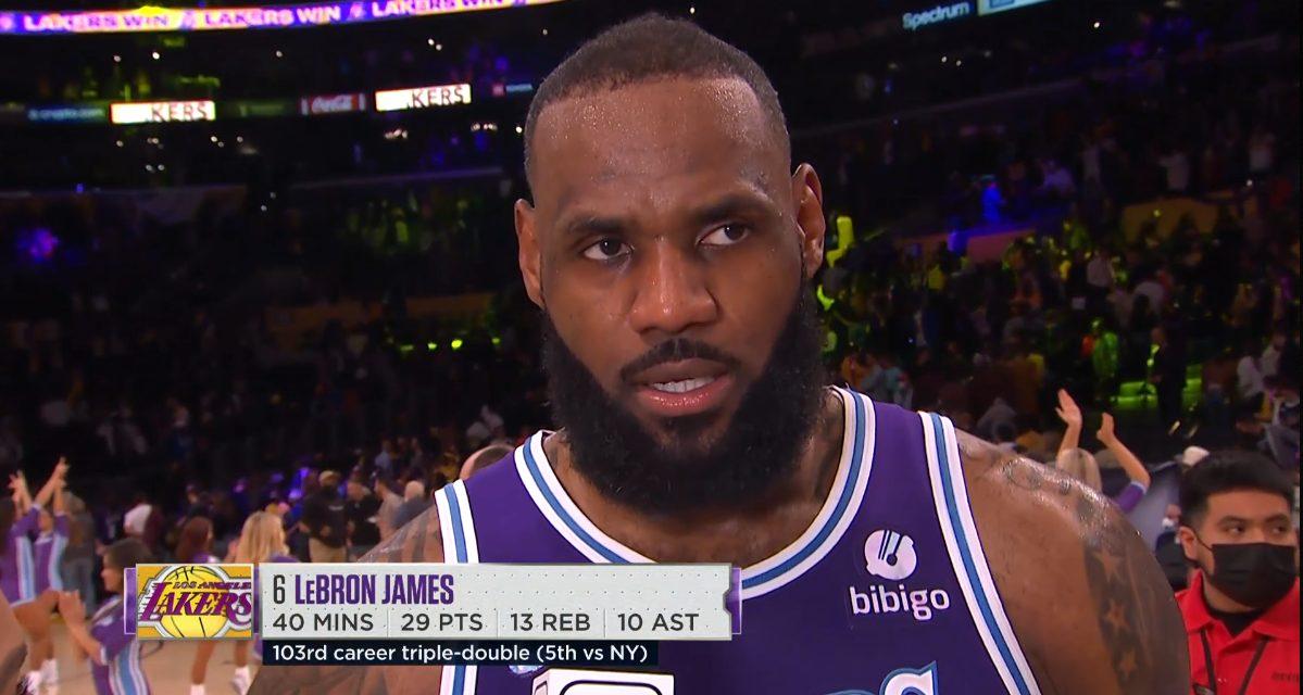 LeBron James 6 février 2022