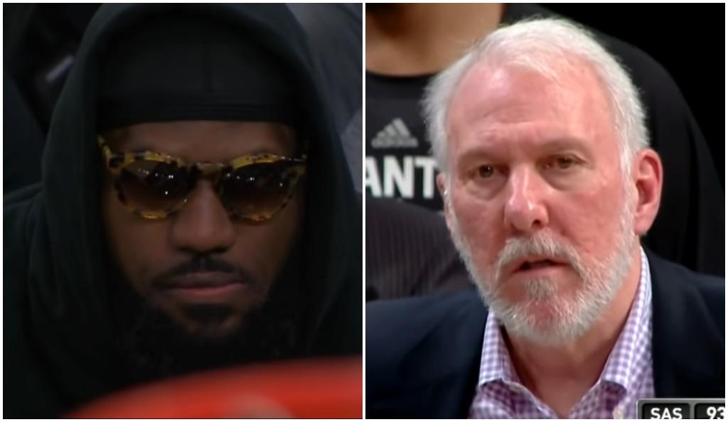 LeBron James Gregg Popovich Spurs Lakers
