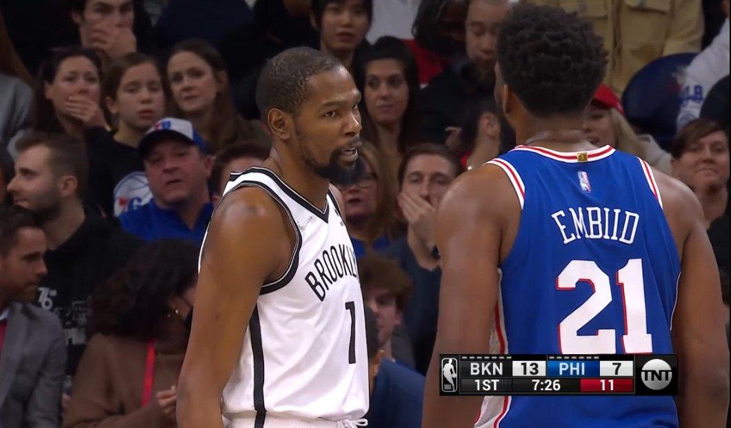 Kevin Durant VS Joel Embiid Nets