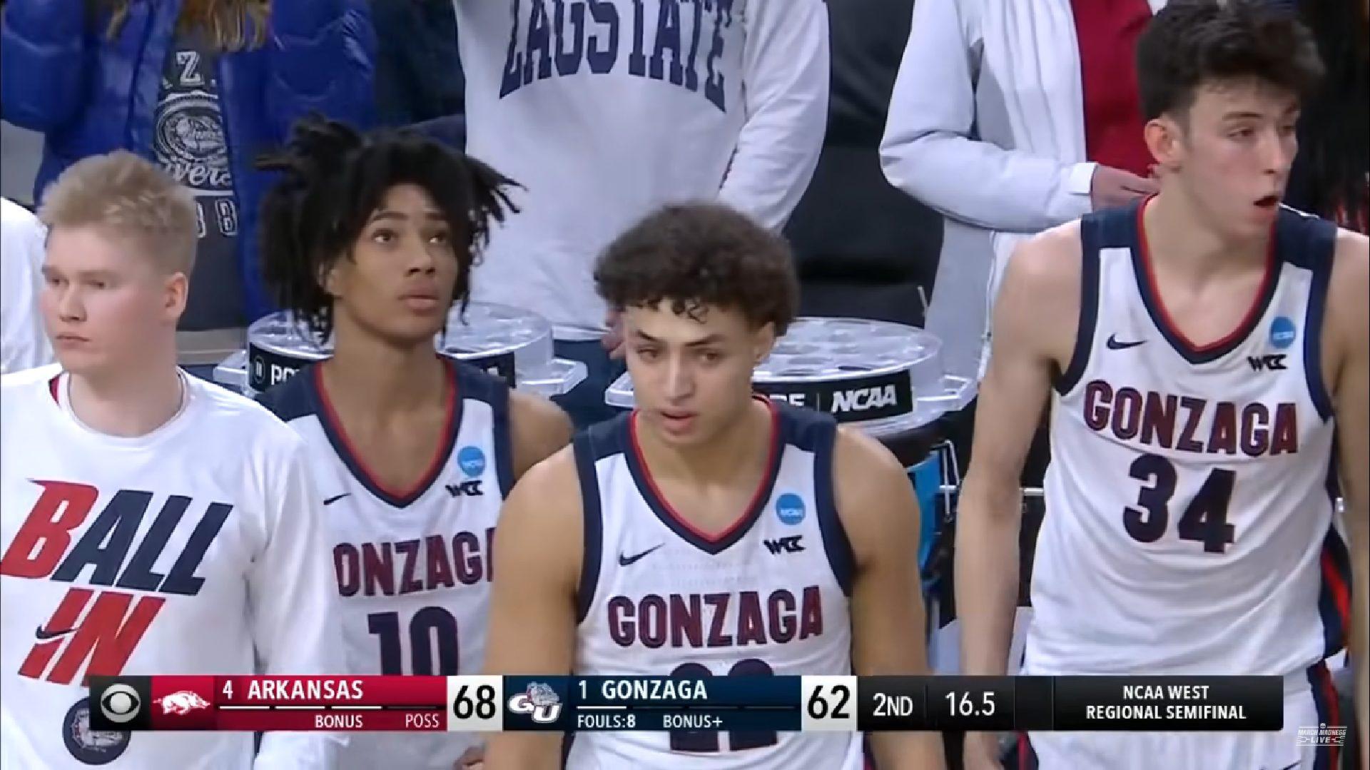 Gonzaga March Madness 25 mars 2022